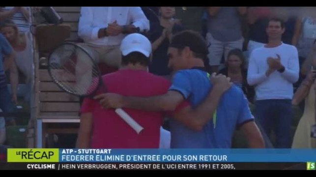 Zap Sport 15 juin : Roger Federer s'est effondré face à Tommy Haas pour son grand retour (vidéo)