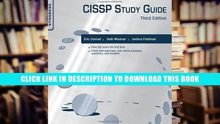 [PDF] Full Download CISSP Study Guide, Third Edition Read Popular