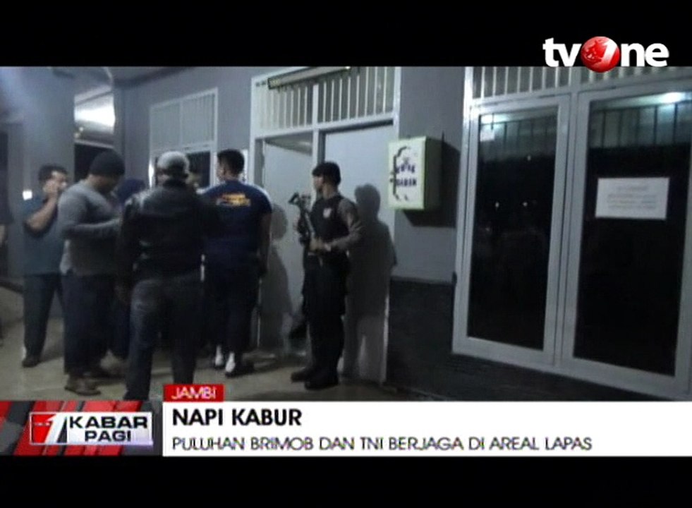 Puluhan Brimob dan TNI Berjaga Ketat di Areal Lapas