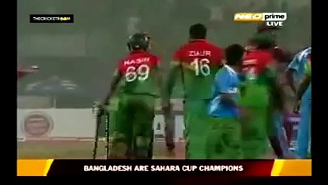 A very stupid incident in cricket Batsman forgot to take the winning run