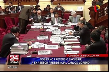 Comisión de Fiscalización concluye que el Gobierno pretendió encubrir a Carlos Moreno