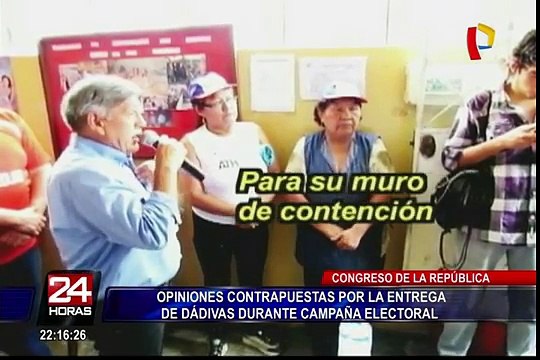 Opiniones divididas por entrega de dádivas en campaña electoral