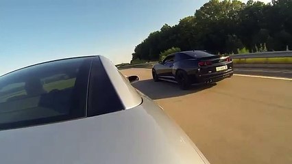 129.Mercedes SL55 AMG '06 Stock vs Camaro ZL1 AT Stock