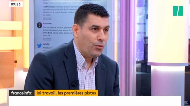 La question qui fâche du HuffPost à la CGT sur la réforme du code du travail sur Franceinfo
