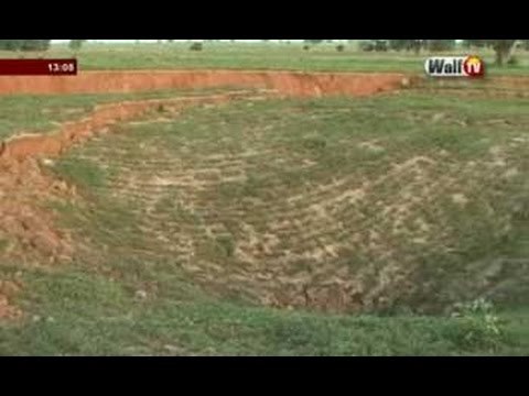 Kaolack/Keur Paffa Boury: La terre glisse et engloutit des terres cultivées ( regardez)