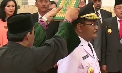 Djarot Saiful Dilantik Jadi Gubernur DKI Jakarta