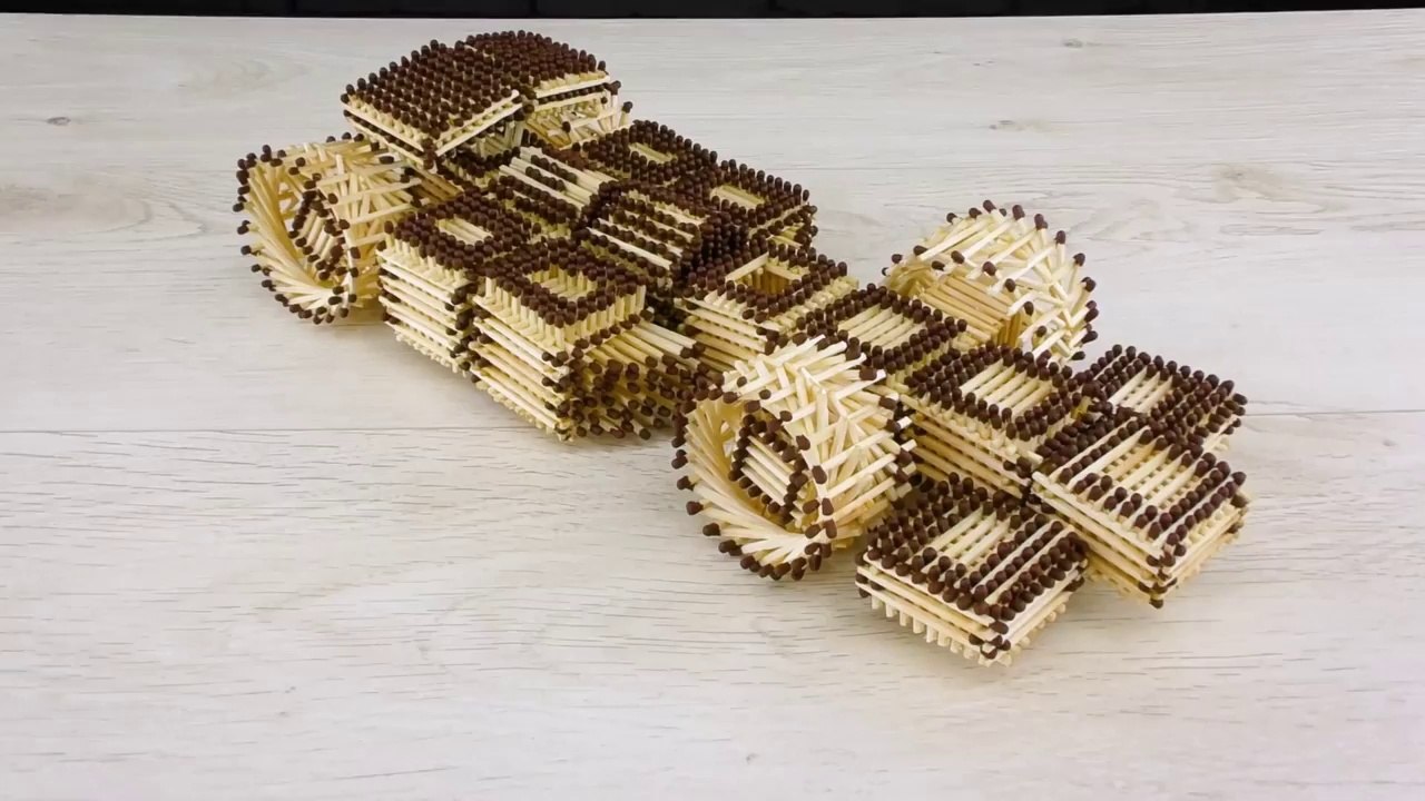 Kibritlerle F1 Aracı Yapmak