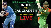 India vs Bangladesh at Edgbaston 2nd Semi Final ICC Champion Trophy Live