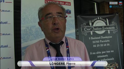 Interview de Pierre Longere lors des finales de la coupe Rhône-Alpes 2017