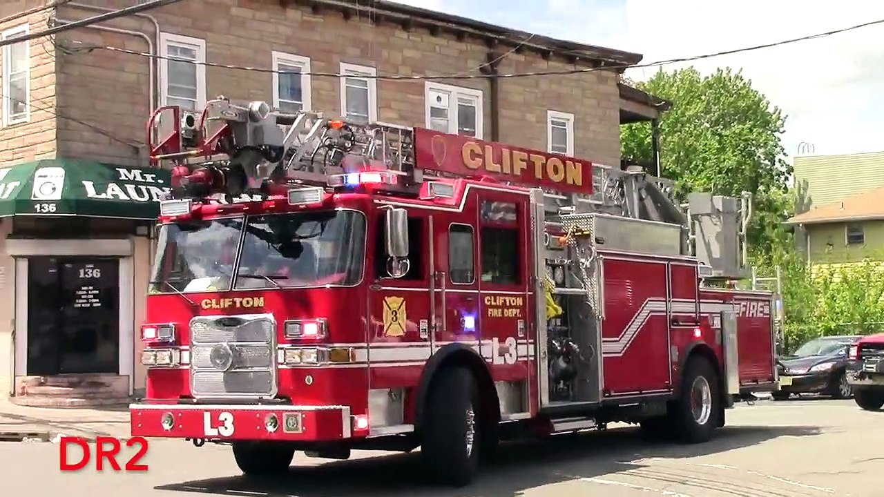 Clifton Fire Department Ladder 3 Rescue 1 And A...