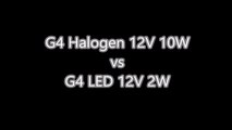 G4 Halogen Bulbs Warm White vs G4 LED 12V Corn Bulb Cool White 6000K - 6500K Home