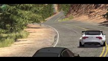 Beamng drive - Rockfall Crashes #2 (with real sounds, rock slides cr