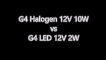 G4 Halogen Bulbs Warm White vs G4 LED 12V Corn Bulb Cool White 6000K - 6500K Ho