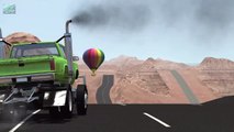 High Speed Jumps Crashes - BeamNG drive (air balloon crashes) - Special 10,000 Subscri