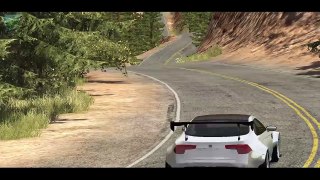 Beamng drive - Rockfall Crashes #2 (with real sounds, rock slides cr