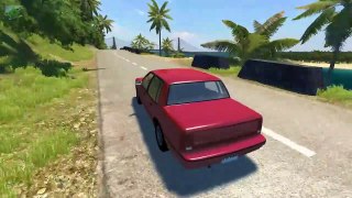 Spike Strip Crashes #3 - Dummy Crash testing   BeamNG drive (dummy camouflage crashes, node