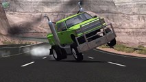 High Speed Jumps Crashes - BeamNG drive (air balloon crashes) - Special 10,000