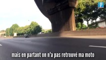 Une moto roule 6kms toute seule à Paris !