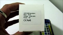 ★LED GU10 5W RGB Remote Controlled Colour Changing Spotl