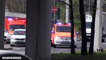 [EINSATZFAHRT mit U-TURN] - NEF   RTW - FLUGHAFENFEUERWEHR FR