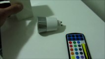 ★LED GU10 5W RGB Remote Controlled Colour Changing Spot