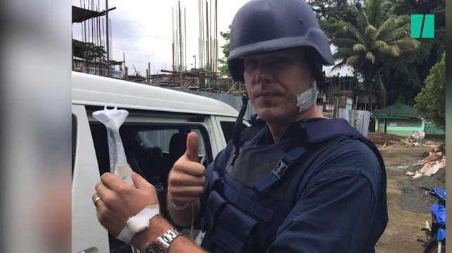 Ce correspondant d'ABC, touché par une balle dans le cou, l'a échappé belle