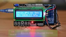 Arduino Project  Weather Station with a BME280 sensor and an LCD screen with Arduino