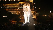 Merlion Clarke Quay Marina Bay Sands Singapore in 4K - Popular & Top Tourist Attrac