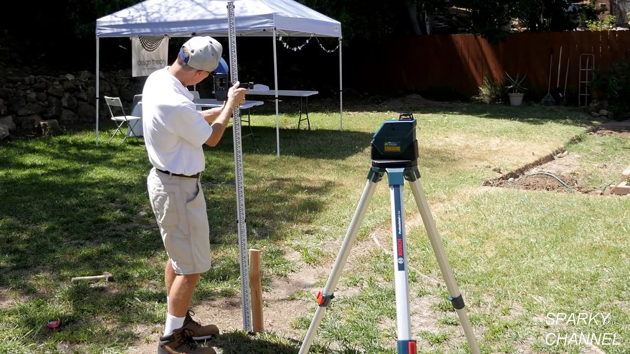 Bosch GLL 150 ECK 360° Self-Leveling Exterior Laser Kit Review and Demonstra