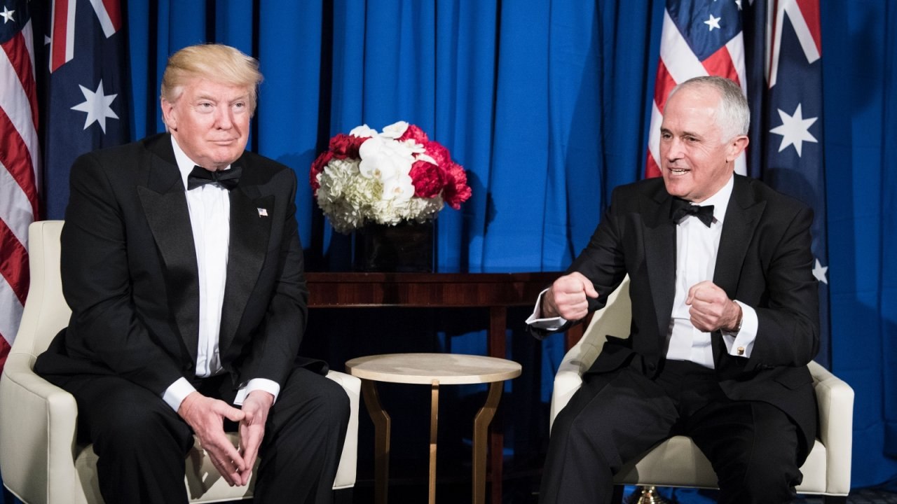 Australian PM Malcolm Turnbull caught on leaked...