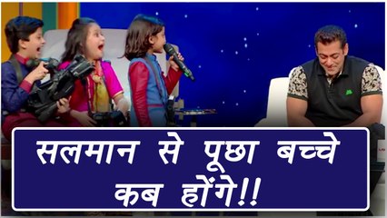 Salman Khan SHOCKING REACTION on having KIDS ! | FilmiBeat