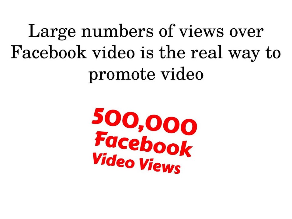 Buy Facebook Video Views Real and Fast