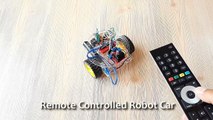 Arduino Project 14  Remote Controlled Robot Car (TV - Infrared Remot