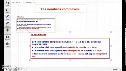 Les nombres complexes Terminale S
