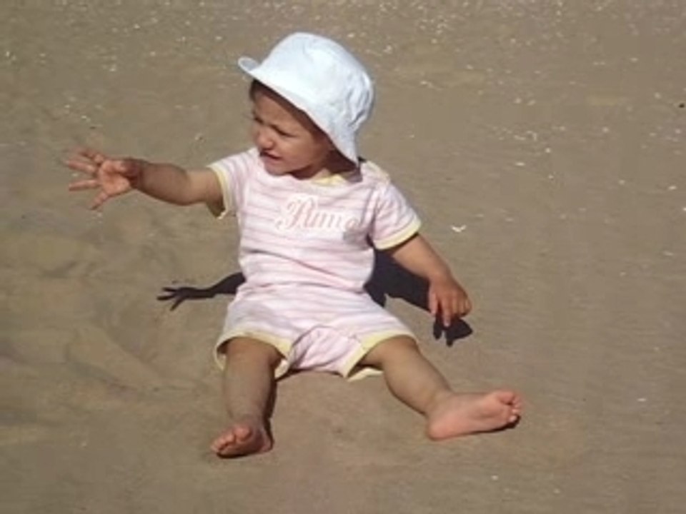 Margo à la plage
