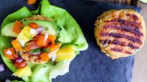 BEST SALMON BURGER Recipe with Pineapple Salsa   Grilling R