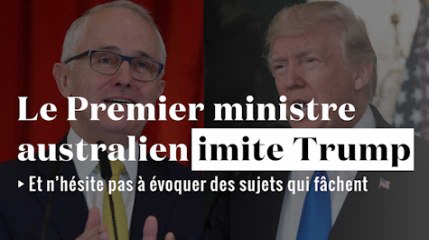 Video herunterladen: Le Premier ministre australien imite Trump et ses tics de langage