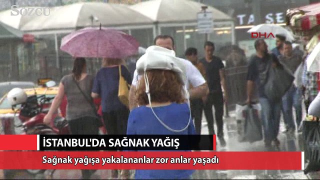istanbul'da sağnak yağış