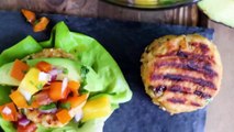 BEST SALMON BURGER Recipe with Pineapple Salsa   Grilling