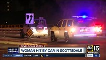 Woman hit by car in Scottsdale left in critical condition