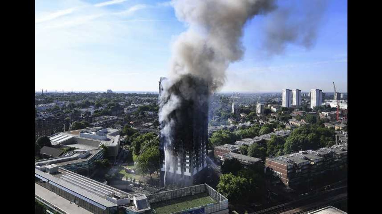 Londres : les terribles images à l’intérieur de l’immeuble incendié dévoilées (vidéo)