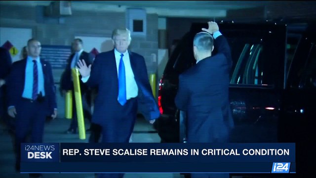 i24NEWS DESK | Gunman shot gop congressman, killed by police | Thursday, June 15th 2017