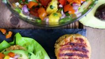BEST SALMON BURGER Recipe with Pineapple Salsa   Grilling Re