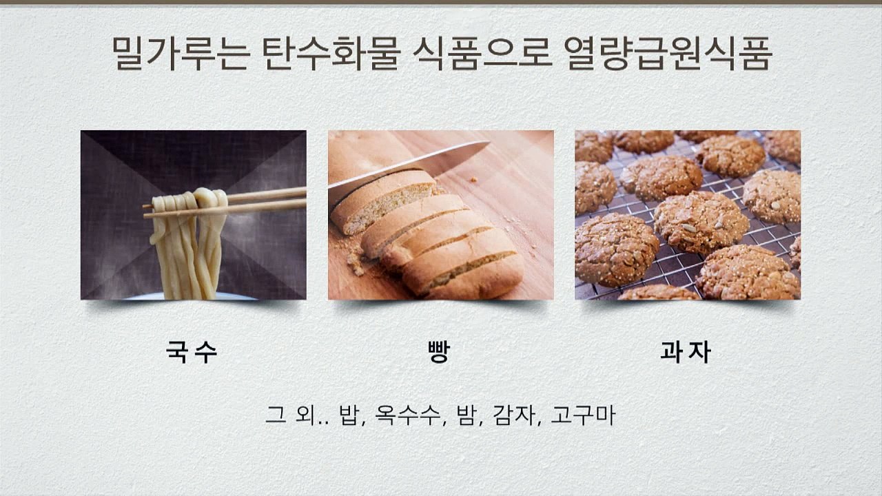 암환자가 궁금해하는 음식 - 밀가루
