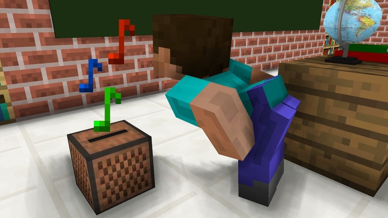 Monster School_ The Mobs Caught the Teacher Dancing in the Classroom - Minecraft Animation