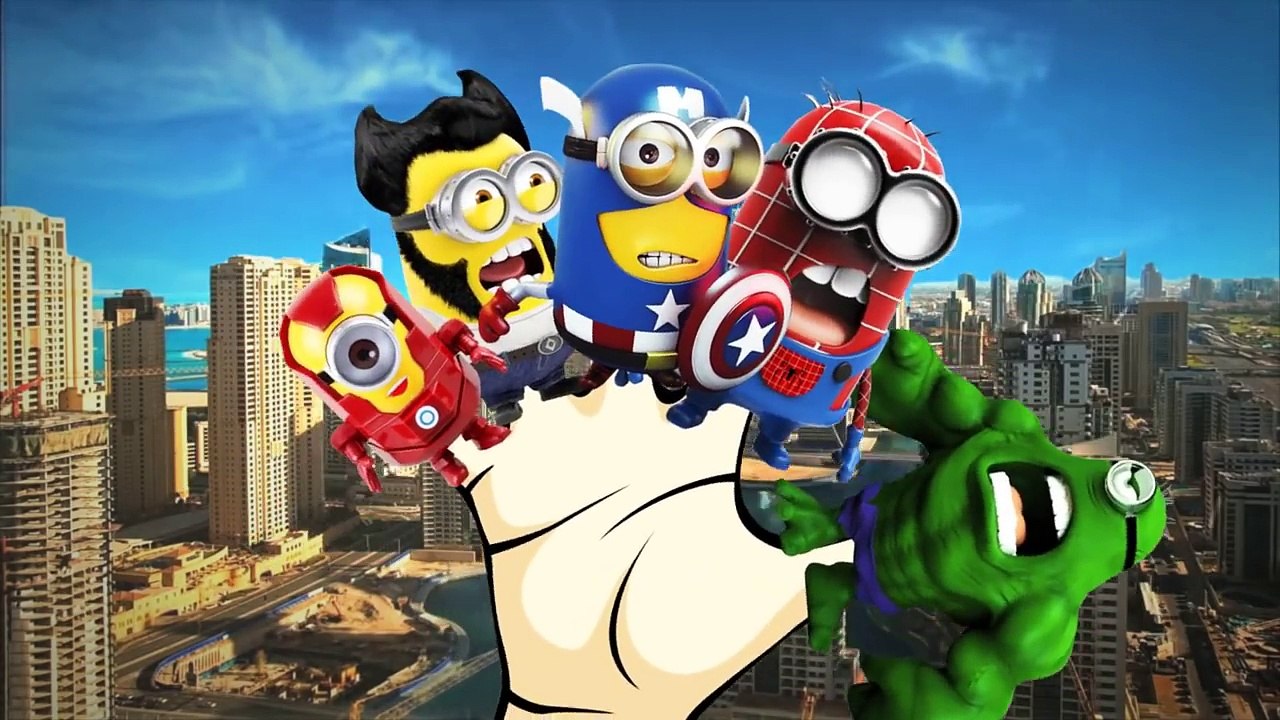 Dibujos animados familia dedo casco secuaces vivero rima rimas hombre araña superhombre |