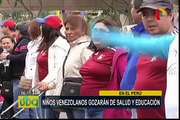 Niños venezolanos contaran con servicios gratuitos de educación y salud en nuestro país