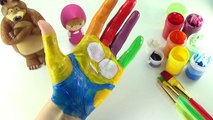 Aprender colores con cuerpo pintar divertido y creativa para Niños mashaallah y el oso de pintar secuaces