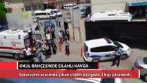 İstanbul’da okul bahçesinde silahlı kavga