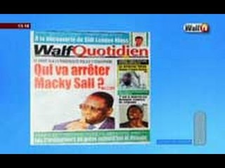 REVUE DE LA PRESSE Walftv du 17 Août 2016